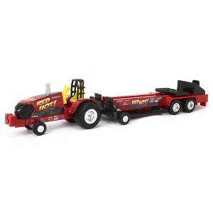 ERTL 1/64 Case IH "Red Hot!" Pulling Tractor with Sled, 47620 - 1 of 4