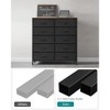 SONGMICS Dresser for Bedroom, Storage Organizer Unit with 10 Fabric Drawers, 10 drawers Brown and Black - 4 of 4