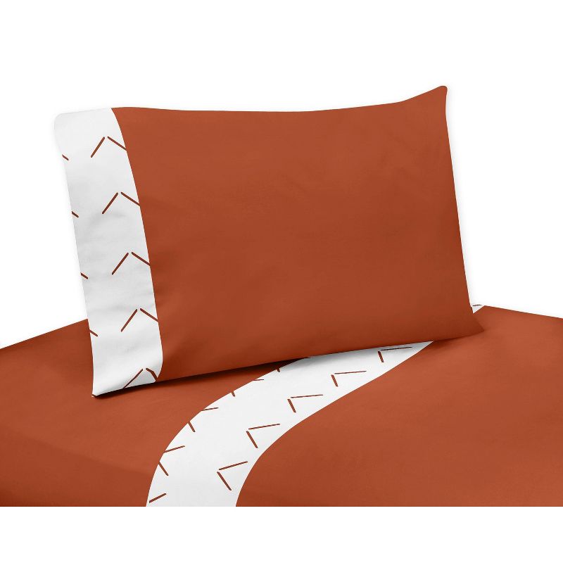 5pc Mod Dino Toddler Kids&#39; Bedding Set Black and Orange - Sweet Jojo Designs, 6 of 8