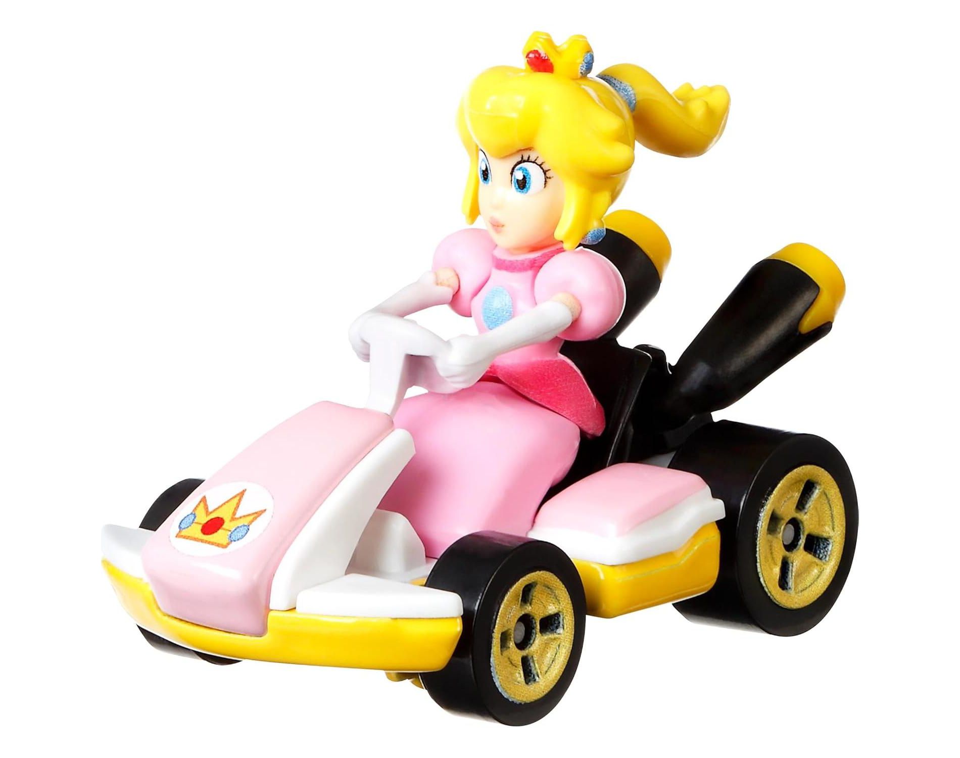 Hot Wheels Mario Kart Princess Peach Standard Kart 1:64 Die-Cast Vehicle Figure