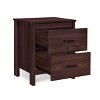 Christopher Knight Home Olimont Contemporary 2 Drawer Nightstand Walnut: Bedside Table with Storage - 3 of 4