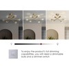 Rennnsan Veloura 18"W 6-Light Sputnik Industrial Dimmable Semi Flush Mount - 3 of 4