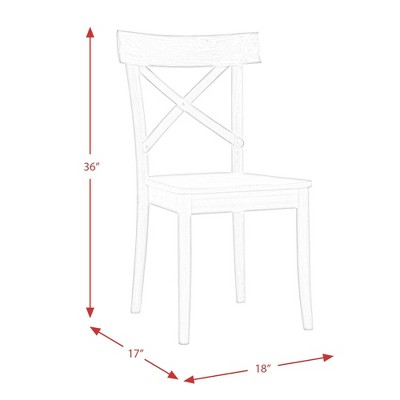 Keaton Rustic Natural Wood Round Dining Table Set with 4 Chairs