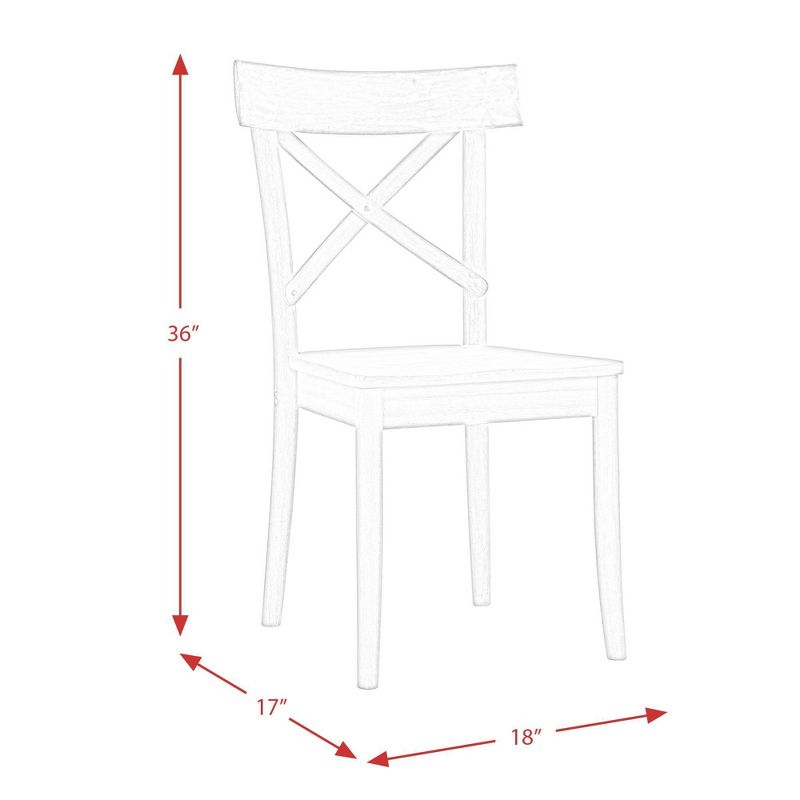 Calhoun Wooden Side Chair Set Dark Brown - Picket House Furnishings, 3 of 13