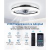 Aoibox 20" Modern Low Profile Ceiling Fan with Light, Remote & APP Control, Stepless Color Change, 6 Speeds, Quiet, Reversible - 3 of 4