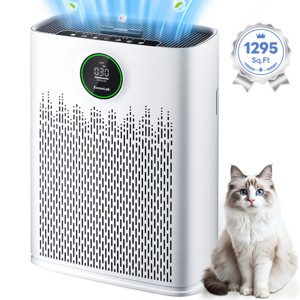ECOSELF Air Purifier for Large Room up to 1295 Sq.Ft ,  Air Quality Sensor, Quiet Sleep Mode - 1 of 4