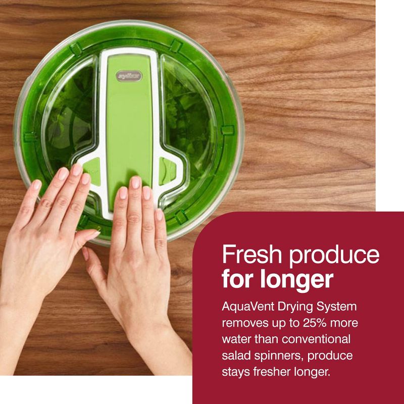 Zyliss Swift Dry Salad Spinner Large - Green, Large, 5 of 8