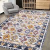 Washable Area Rug,Non-Slip Thin Low-Pile Carpet for Living Room, Bedroom, Dining, Kitchen & Playroom - 4 of 4
