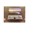 Cottage Garden West of The Wind Breaking Dawn Purple, Brown, Yellow 24 x 48 Inch Waterproof Gallery Wrapped Canvas, Outdoor Garden, Yard, Patio All - 2 of 2