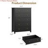 Nursery 4/5 Drawers Dresser for Bedroom, 37Inch/45 Inch Tall Chest of Drawers, Modern Clothes Storage Cabinet & TV Stand, Wood Drawer Organizer - 2 of 4