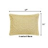 Heirloom 100% Cotton Ultra-Soft Chenille Tufted Lightweight Medallion Design Pillow Sham, All-Season, Machine Washable - 3 of 4