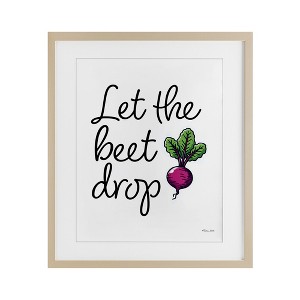 Stupell Industries Let The Beet Drop Framed Print Under Glass Art - 1 of 4