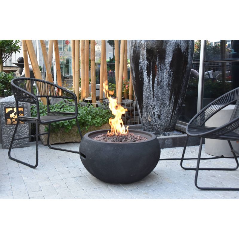 York 27&#34; Natural Gas Fire Pit Outdoor Backyard Patio Heater - Elementi, 3 of 8