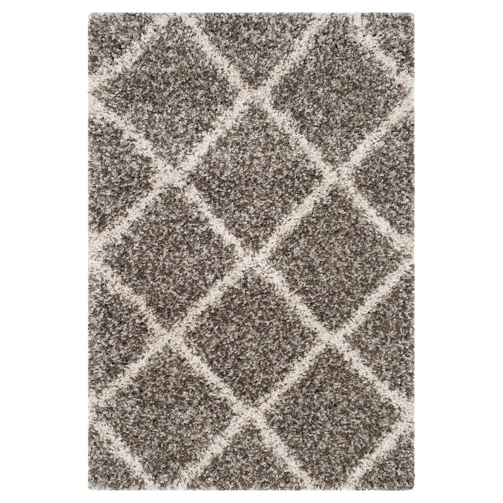 2'x3' Corbin Hudson Shag Rug Gray/Ivory - Safavieh