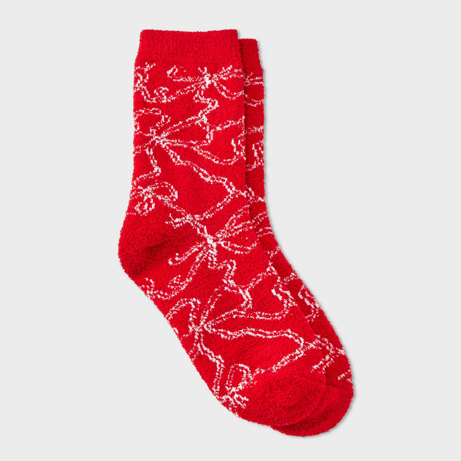 Girls' Bows Cozy Socks - art class™ Red