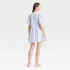 Women's Short Sleeve Eyelet Mini Skater Dress - Universal Thread™ - 2 of 3