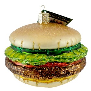 Old World Christmas 2.75 In Cheeseburger Ornament Fast Food Beef Burger Tree Ornaments - 1 of 3