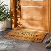 23"x35" 'Happy Holidays' Coir Doormat Tan/Green - Hearth & Hand™ with Magnolia - 2 of 3
