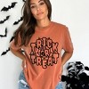 Simply Sage Market Women's Trick Or Treat Web Short Sleeve Garment Dyed Tee - 2 of 4