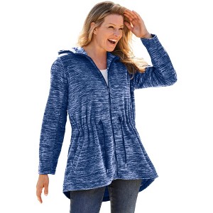 Woman Within Women's Plus Size Microfleece Anorak - 1 of 3