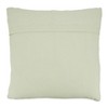 20"x20" Oversize Striped with Poly Filling Square Throw Pillow Aqua Blue - Saro Lifestyle: Indoor Cotton & Acrylic, Zipper Closure - 3 of 4
