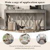 NicBex 60" Farmhouse Console Table with 4 Spacious Drawers, Modern Entryway Table with Crisscross Design, TV Stands for Living Room, Entryway - 2 of 4
