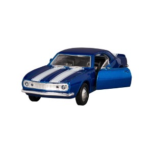 KiNSMART - 1967 Chevrolet Chevy Camaro Z28 5" 1:37 Scale Die Cast Metal Model Toy Classic Muscle Car (Blue) - 1 of 2