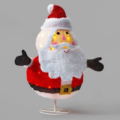 31in Collapsible Santa Christmas LED Novelty Sculpture - Wondershop™