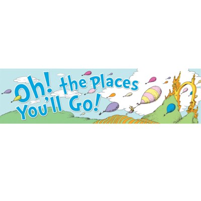 Eureka Dr. Seuss Oh the Places Balloons Classroom Banner (Pack of 6)