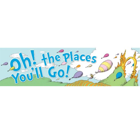 Eureka Dr. Seuss Oh the Places Balloons Classroom Banner (Pack of 6) - image 1 of 1