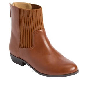 Comfortview The Remy Bootie - 8 1/2 WW, Brown (Wide Widths