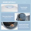 Whisen Foldable Enclosed Cat Litter Box with Lid, Air Freshener, Scoop, Grate Mat, High-Edge Tray - 3 of 4