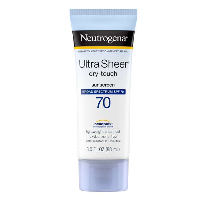 Neutrogena Ultra Sheer Dry Touch Sunscreen Lotion, SPF 70 - 3 fl oz, 1 of 15