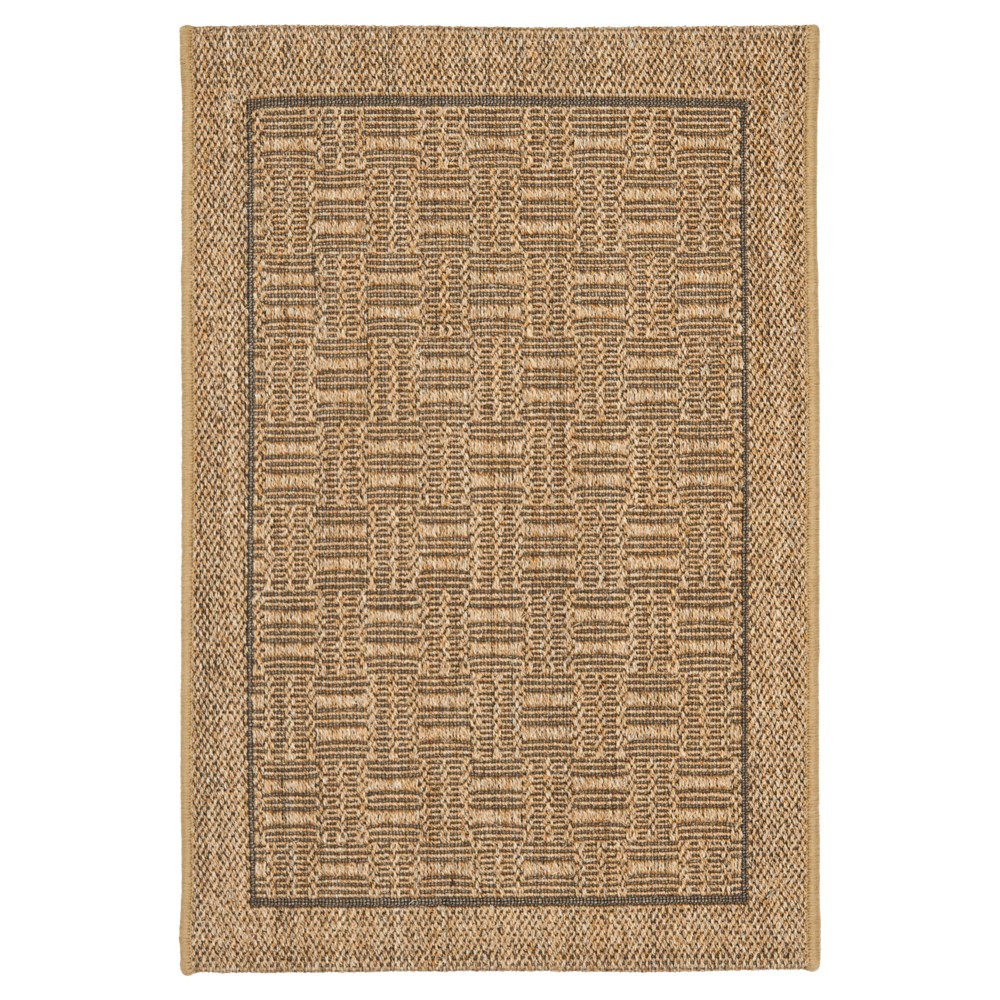 3'x5' Geometric Accent Rug Light Brown - Safavieh