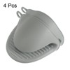 Unique Bargains Thickened Mini Oven Gloves Rubber Oven Mitts Pinch Rubber Pot Holder 4 Pcs - 3 of 4