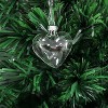 4E's Novelty Glass Heart Christmas Ornament 60mm/2.36" Clear Fillable Ornaments (12 Pack) – Shatterproof Clear Fillable Ornaments for Tree Decor - 3 of 4