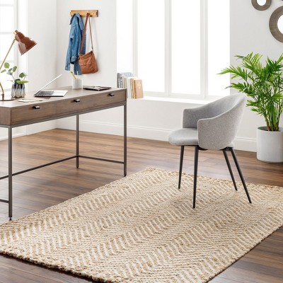 Mark & Day Cullison 8' Round Woven Indoor Area Rugs Cider: Jute, Handmade, Bohemian, Stain-Resistant, Pet Friendly