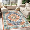 Washable Area Rug - Low-Profile Large Area Rug, Non-Slip Backing, Durable Edge Binding, Vintage Style, Suitable for Living Room Bedroom Dining Room - 2 of 4