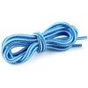 Elerevyo Round Rope Dual Colored Striped 0.2" Thick Boot Sneakers Shoelace 3 Pairs - 2 of 4
