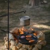 ROVSUN Portable Camping Hanging Grill, Foldable Campfire Grate w/ Griddle & Storage Bag, Adjustable Height, For Ourdoor Parties Use 30'' x 13'' x 48'' - 3 of 4