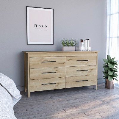 Bella Depot 6-Drawer Double Dresser