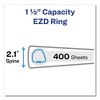 Avery Framed View Heavy-Duty Binders, 3 Rings, 1.5" Capacity, 11 x 8.5, White - 2 of 4