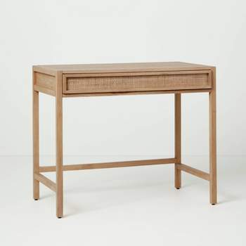 Wood & Cane Transitional Writing Desk Natural - Hearth & Hand™ with Magnolia
