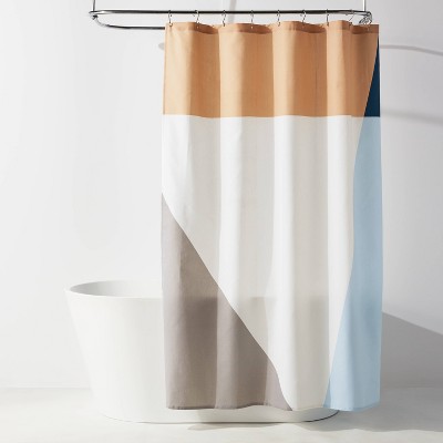 CVC Fabric Colorblock Shower Curtain - Room Essentials™