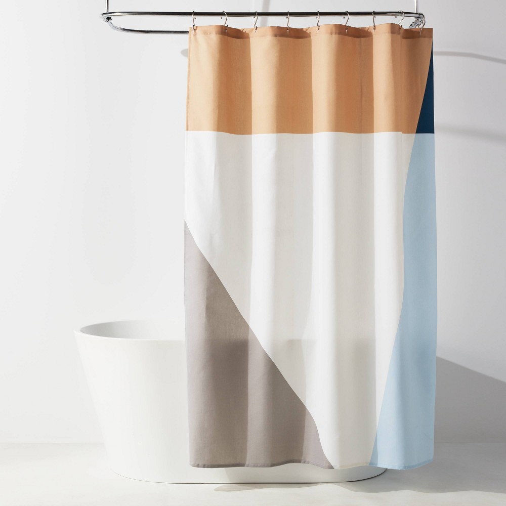 CVC Fabric Colorblock Shower Curtain - Room Essentials™, 2 Pack