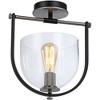 Artcraft Lighting Cheshire 1 - Light Semi-Flush Mount in  Black/Nickel - 2 of 4