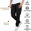 Blu Rock Men's Flex-Stretch Cotton Cargo Pants, 31-Inch Inseam - Comfortable and Durable- 3 Pack - 2 of 4