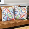 Sunnydaze Indoor/Outdoor Square Accent Decorative Throw Pillows for Patio or Living Room Furniture - 16" - 2pc - 4 of 4