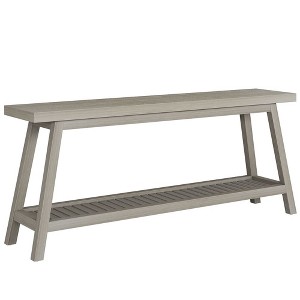 Resenkos Entryway Table, Console Sofa Table,Farmhouse Console Table, 70.9" Entryway Table 2-Tier Sofa Table,Grey - 1 of 4