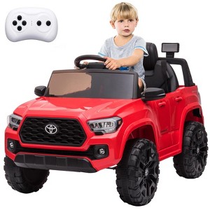 Kids Ride On Truck, Licensed Toyota Tacoma Car, 12V Battery Powered Electric Car with Remote Control,  Ride On Toy Car with lights Music for Kids 3-6 - 1 of 4